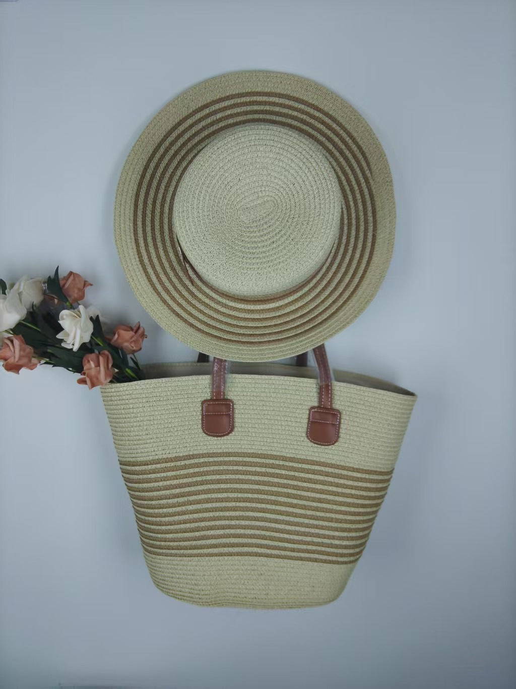 Beach bag and sun hat set Stornfield