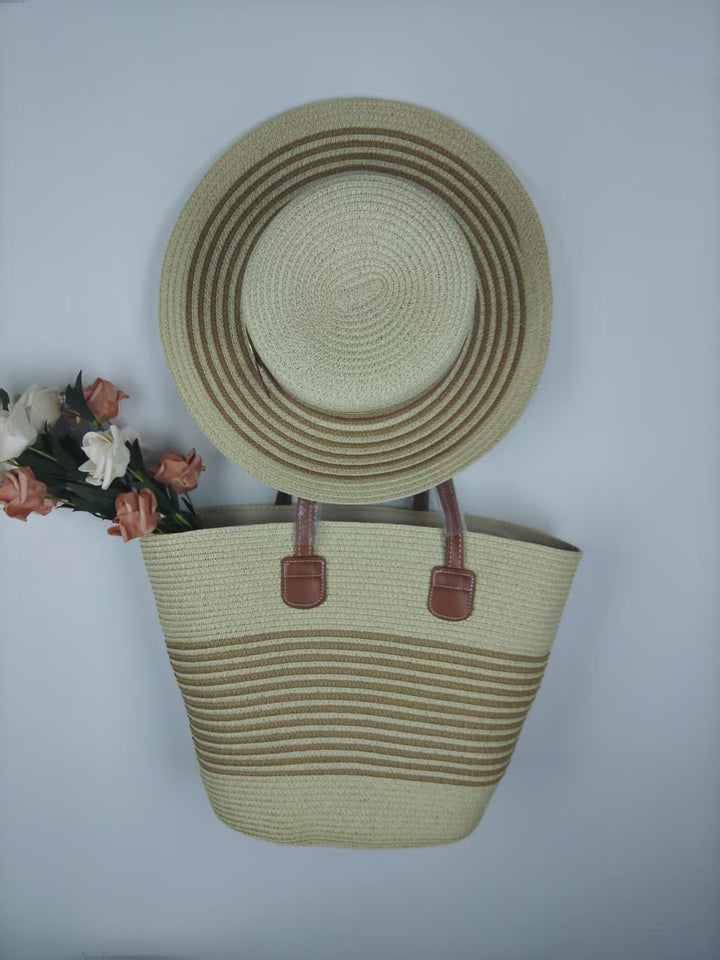 Beach bag and sun hat set Stornfield