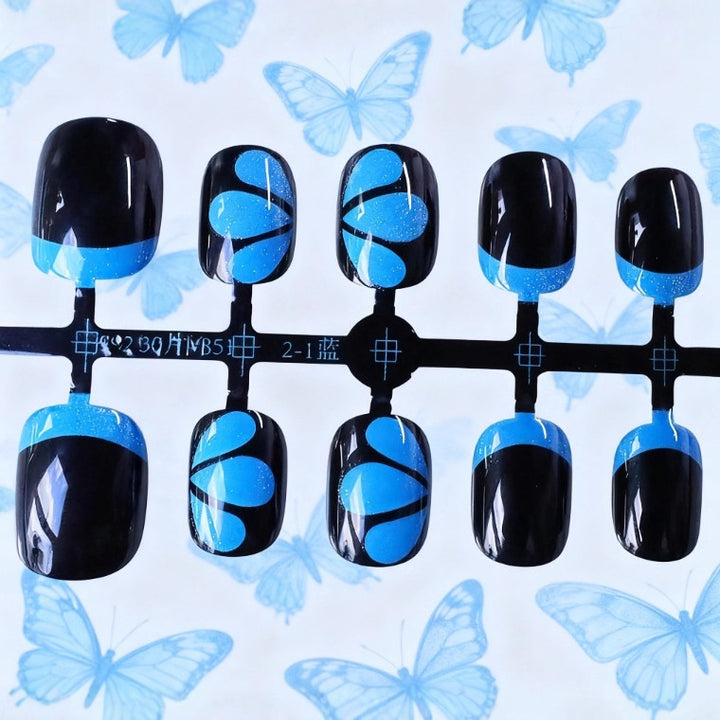 Detailed Floral Acrylic Nail Art Stornfield