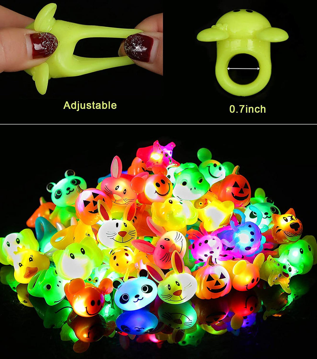 Unisex glow-in-the-dark Tierfiguren Stornfield