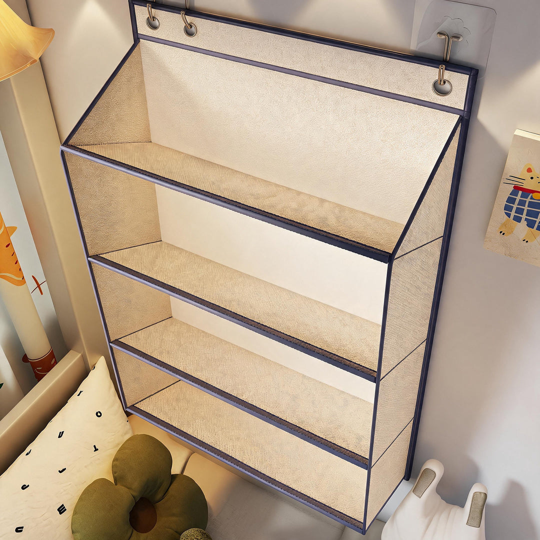 Over-the-Door Multi-Tier Hanging Fabric Shelf Organizer
