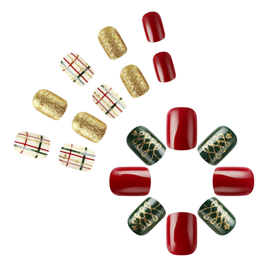 Holiday-Themed Gel Nail Art Stornfield