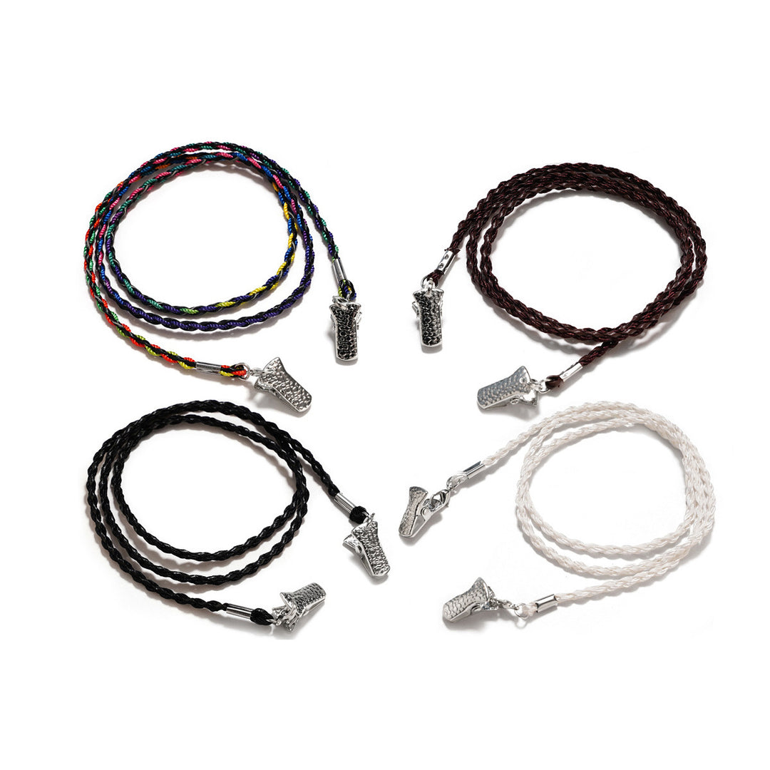 Braided Faux Leather Eyewear Holder Stornfield