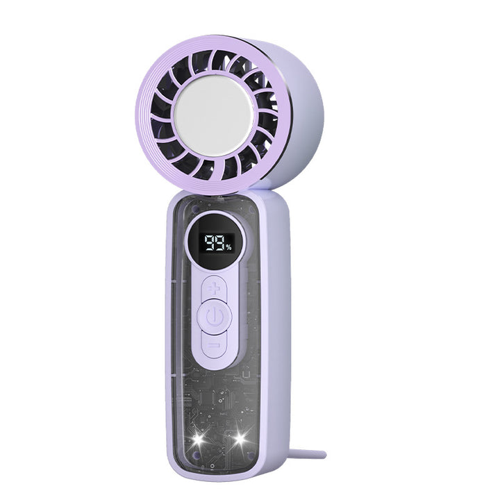 Unisex Portable USB Mini Fan with LCD Display and Various Speed Levels Stornfield