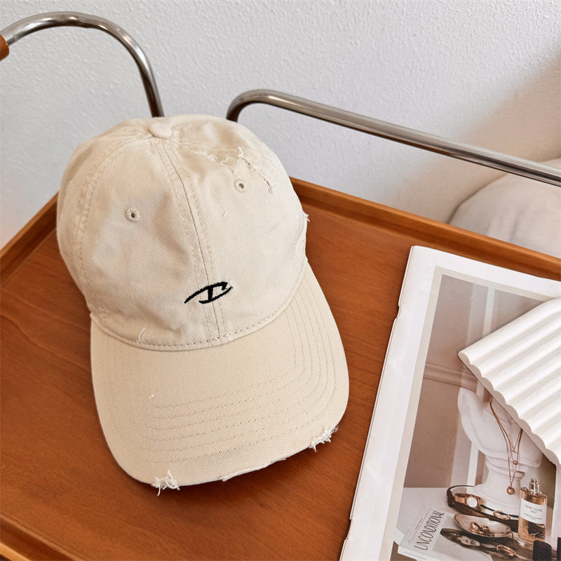 Men's Distressed Cotton Baseball Cap Stornfield
