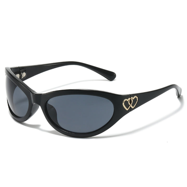 Fashion Cat-Eye Sunglasses with Heart Detail Stornfield