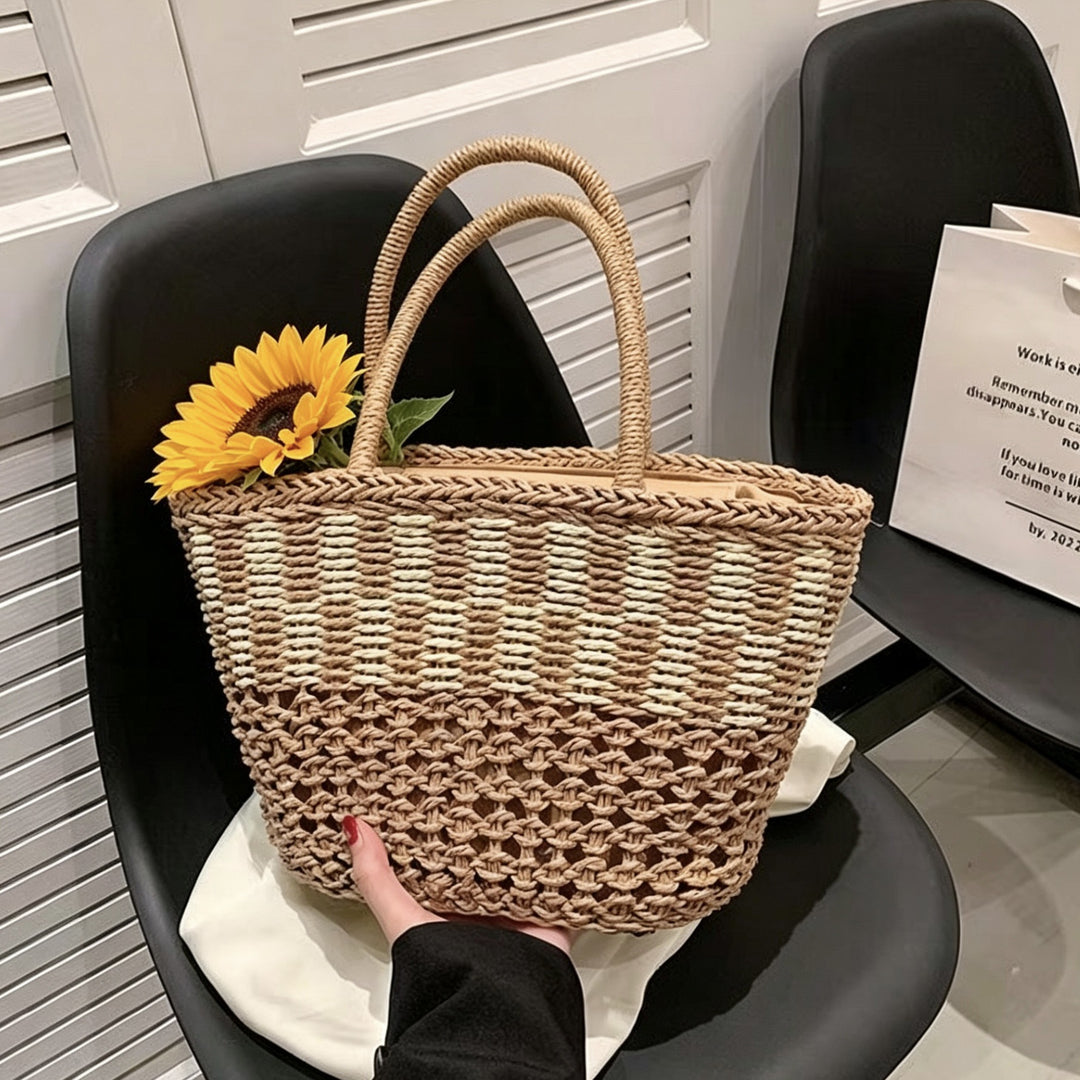 Handbag Made of Woven Natural Material with Airy Structure Stornfield