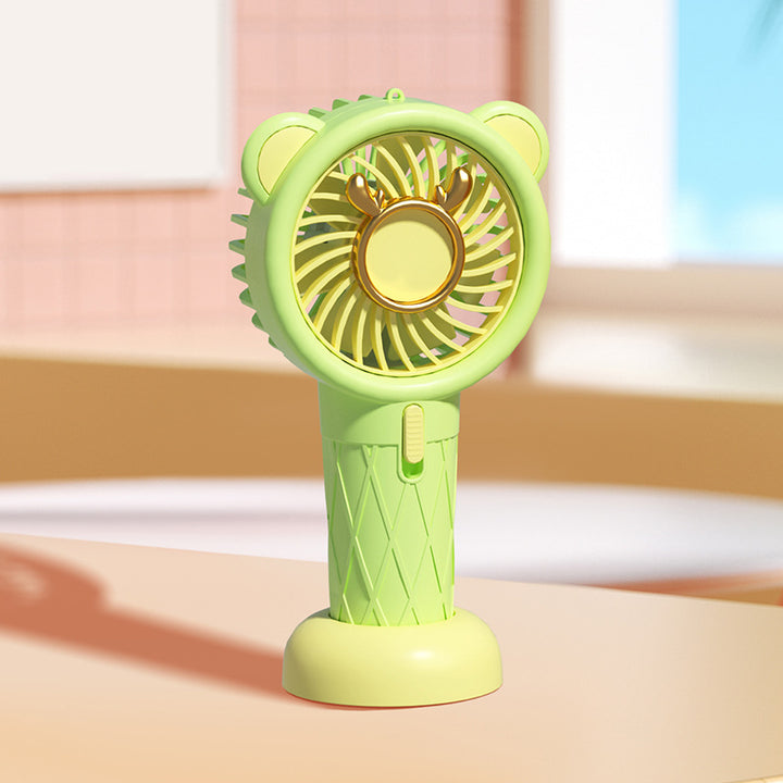 Women's Portable Mini Cooler Fan with Animal Motif Stornfield