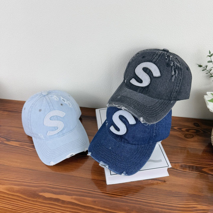 Women's Distressed Graphic Logo Baseball Cap Stornfield