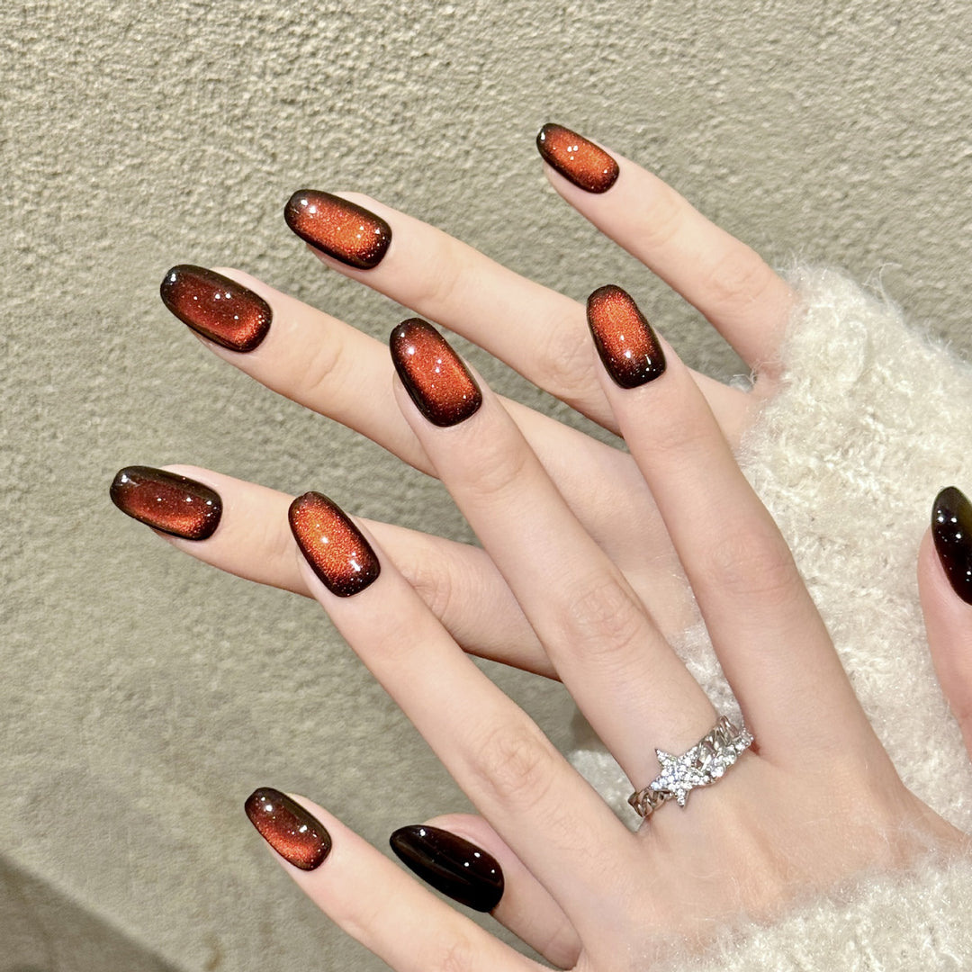 Glossy Ombre Press-On Nail Art Set