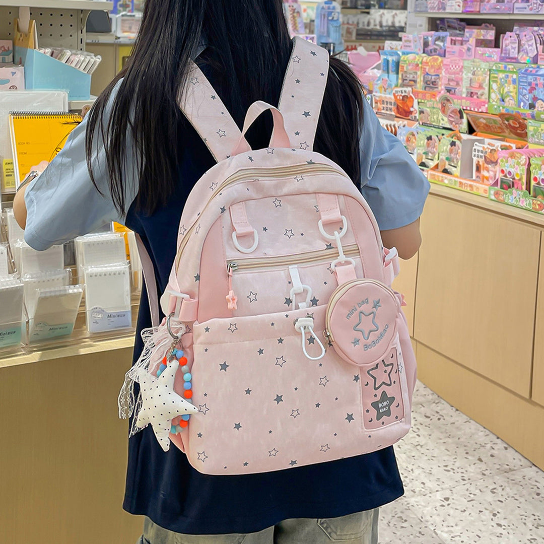 Star-Patterned Multi-Functional Backpack Stornfield