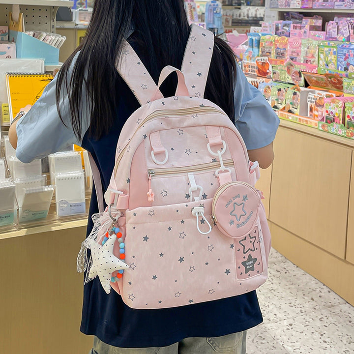Star-Patterned Multi-Functional Backpack Stornfield