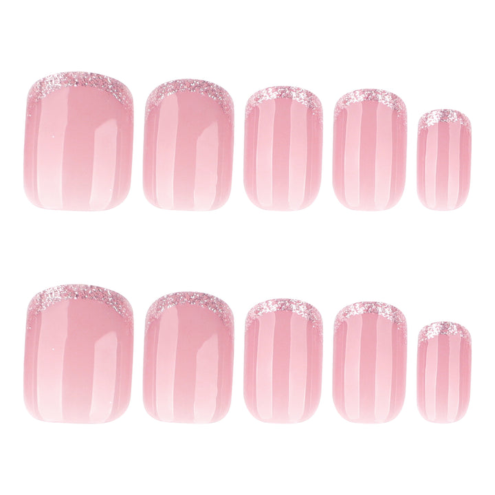Glamorous nail extensions with glitter finish Stornfield