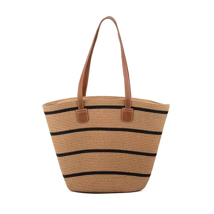 Stylish beach bag with decorative striped pattern Stornfield