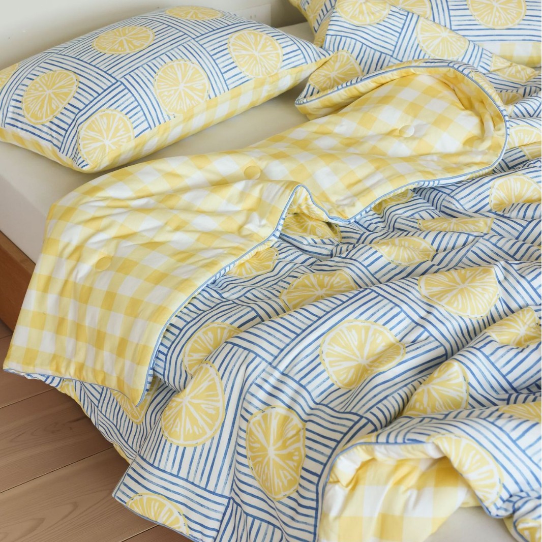 Botanical Reversible Cotton Sateen Duvet Cover Set with Matching Pillowcases