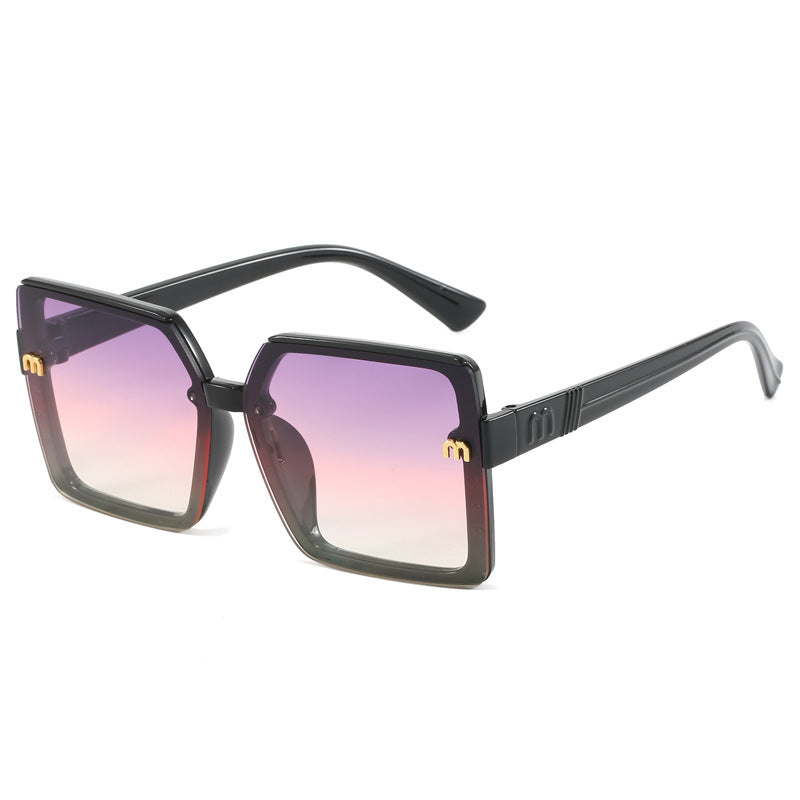 Women's stylish square sunglasses with mirrored gradient Stornfield