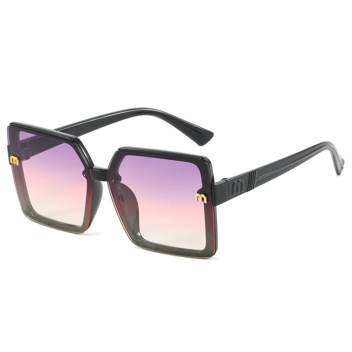 Women's stylish square sunglasses with mirrored gradient Stornfield
