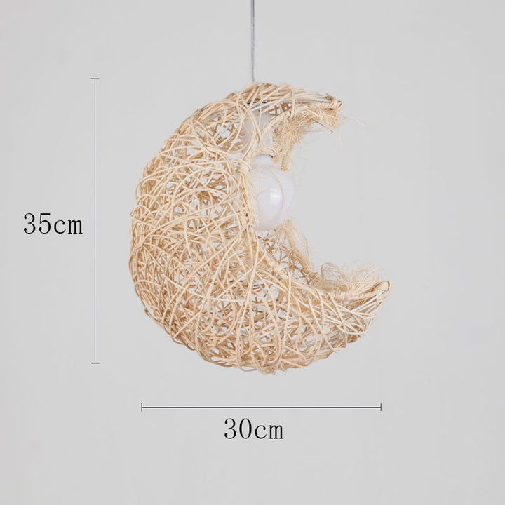 Organic Woven Pendant Light