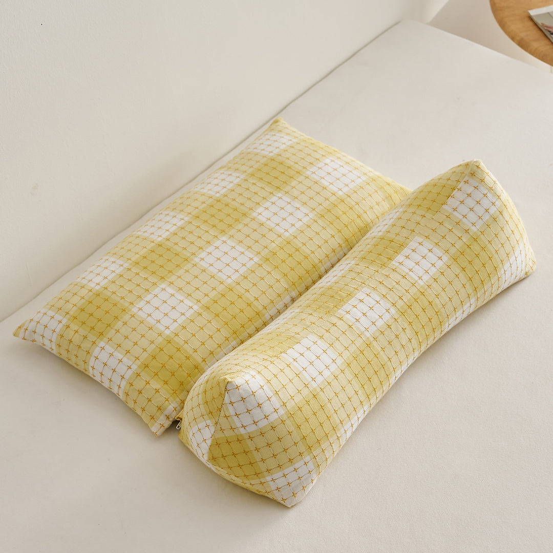 Ergonomic Pillow Set with Creative Grid Design Stornfield
