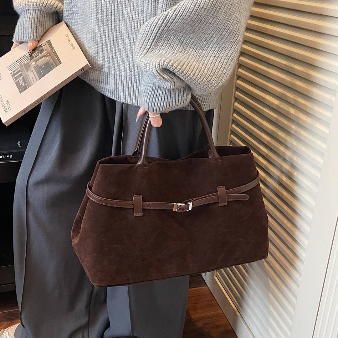 Elegant Suede Tote Bag