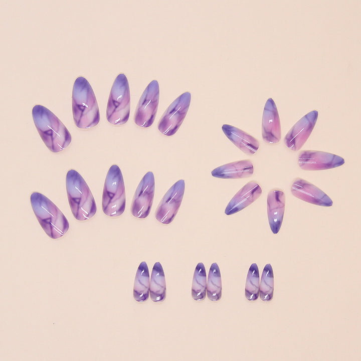 Artistic Marble Press-On Nail Tips Stornfield