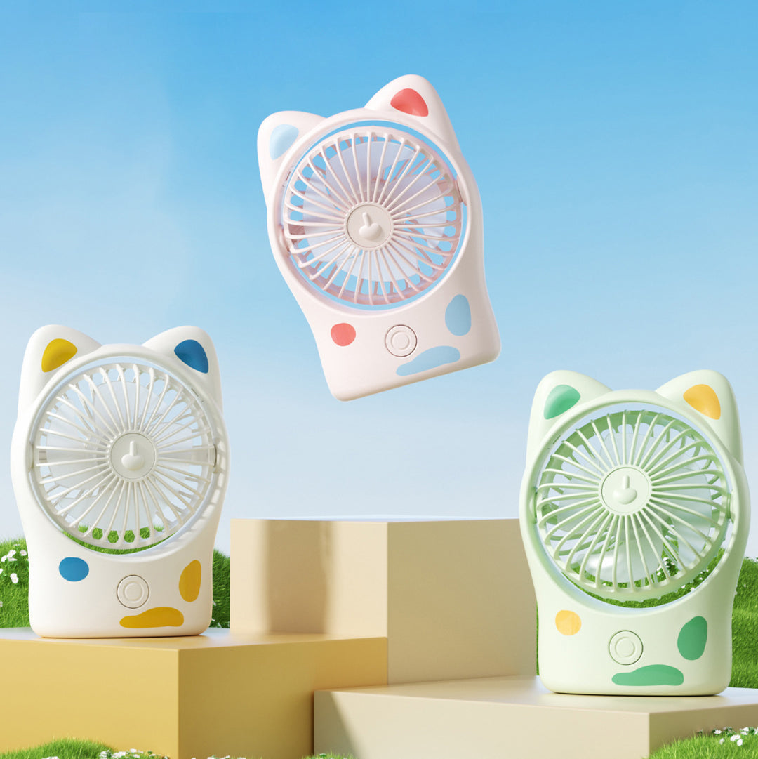 Women Portable Mini Cooling Fan with Cat Ears Stornfield