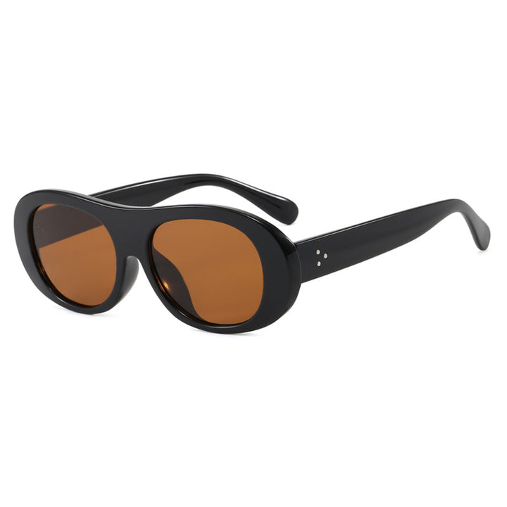 Women's fashionable oversized sunglasses with elegant tortoiseshell pattern Stornfield