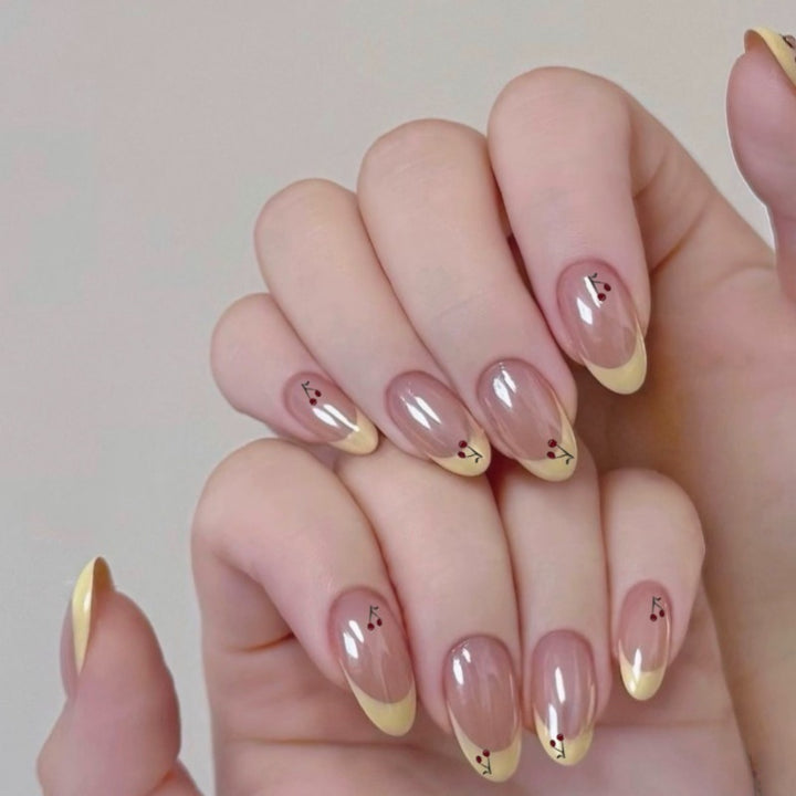 Cherry Blossom Accent Press-On Nails Stornfield