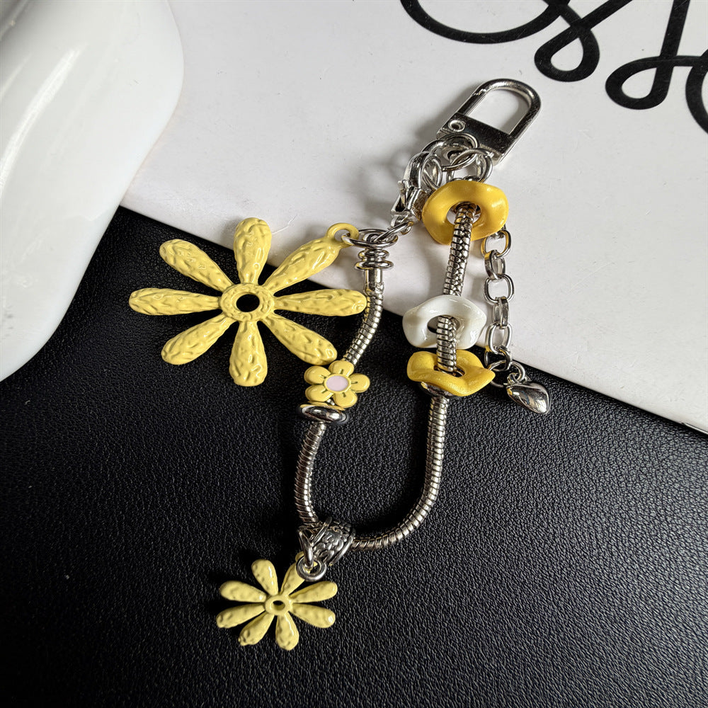 Floral-Themed Charm Keychain Stornfield