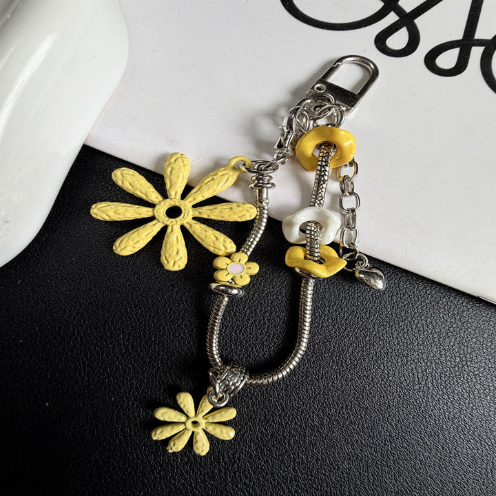 Floral-Themed Charm Keychain Stornfield