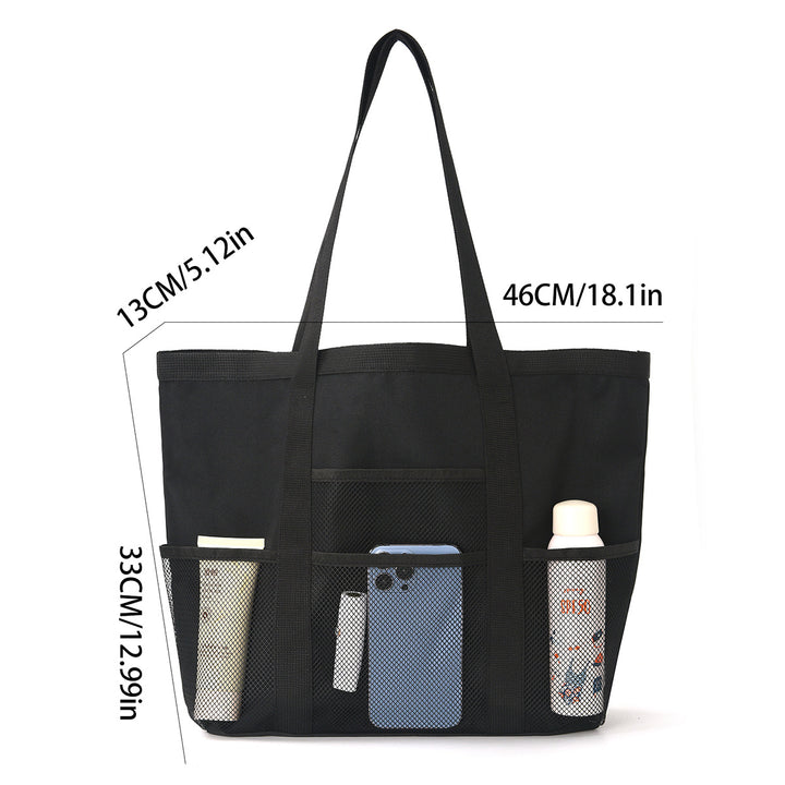 Multifunctional shopping bag with practical outer pockets Stornfield