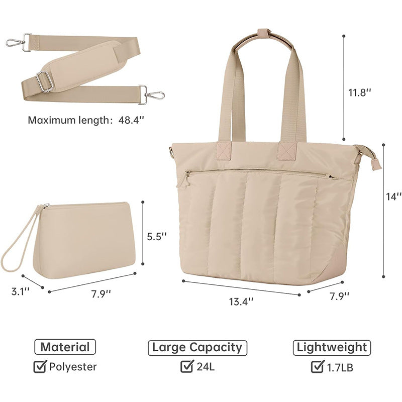 Practical and stylish tote bag with detachable cosmetics pouch Stornfield