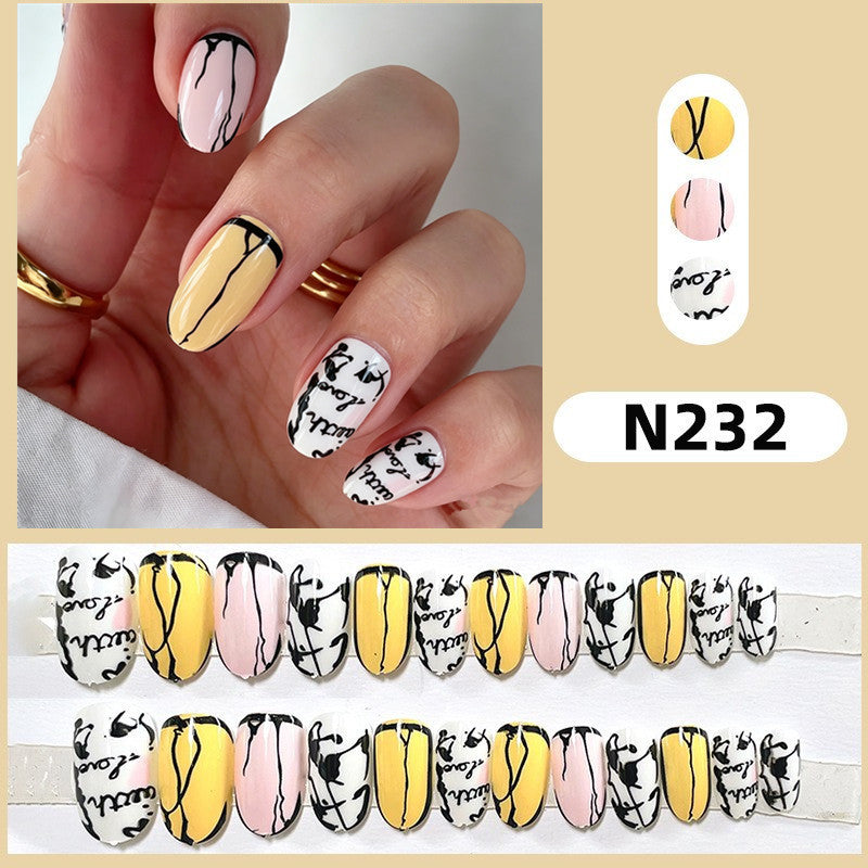 Stylish Line Pattern Artificial Nails Stornfield