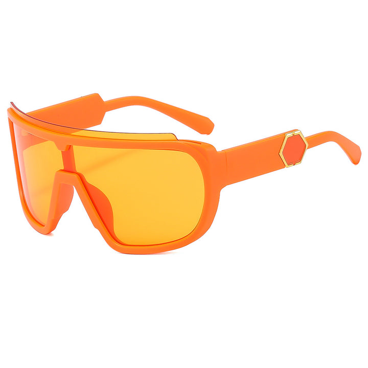 Women's sporty sunglasses with futuristic design and wide front Stornfield