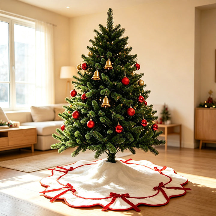 Cozy Plush Christmas Tree Skirt