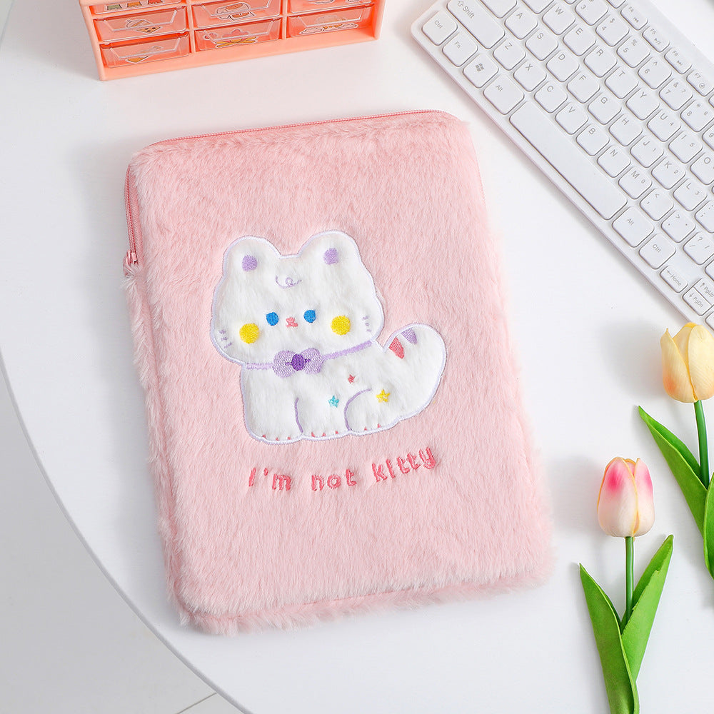 Cute Cat-Themed Furry Pencil Case Stornfield