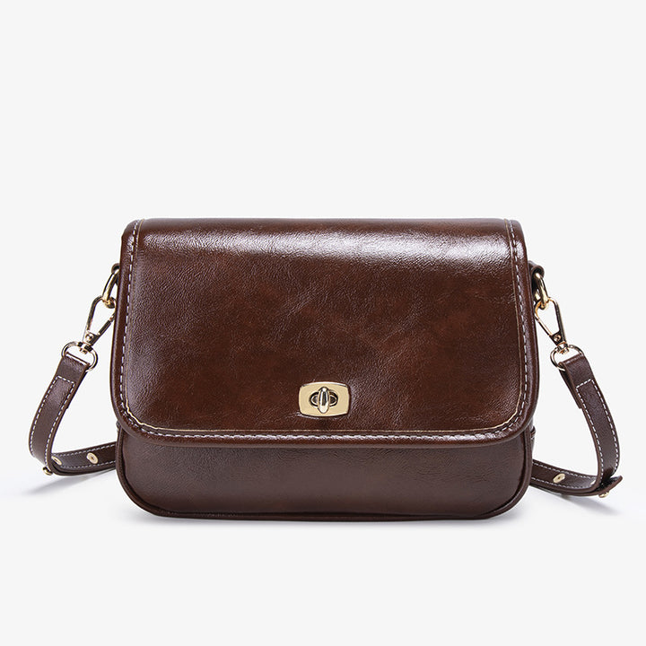 Stylish Faux Leather Crossbody Bag