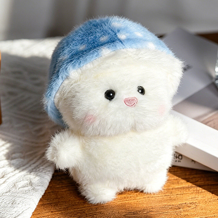 Plush Mushroom Buddy Collectible with Removable Faux-Fur Cap and Ultra-Soft Body Stornfield
