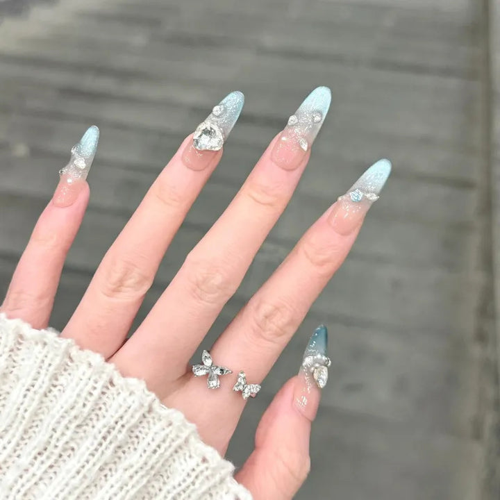 Starry Gradient Stiletto Press-On Nails Stornfield