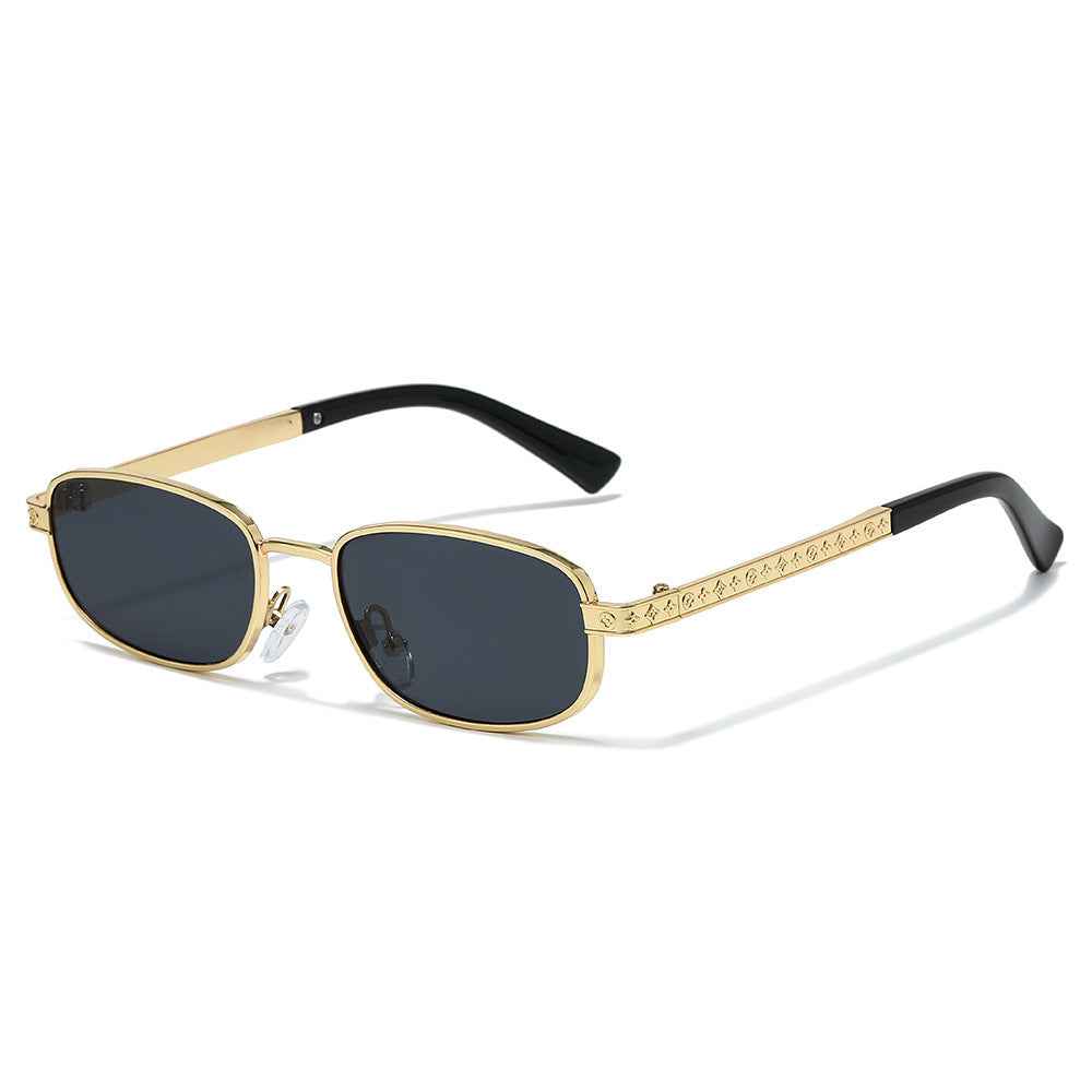 Stylish Rectangle Frame Sunglasses with Nose Pads Stornfield