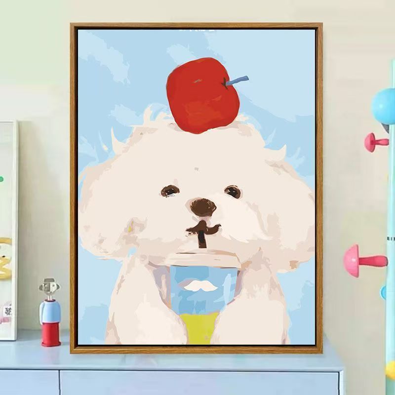 Cute Dog-Themed Decorative Canvas Art Stornfield