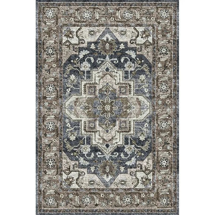 Vintage Floral Patterned Area Rug