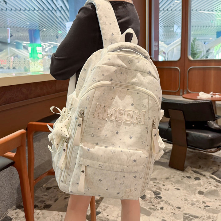 Versatile Star-Patterned School Backpack Stornfield