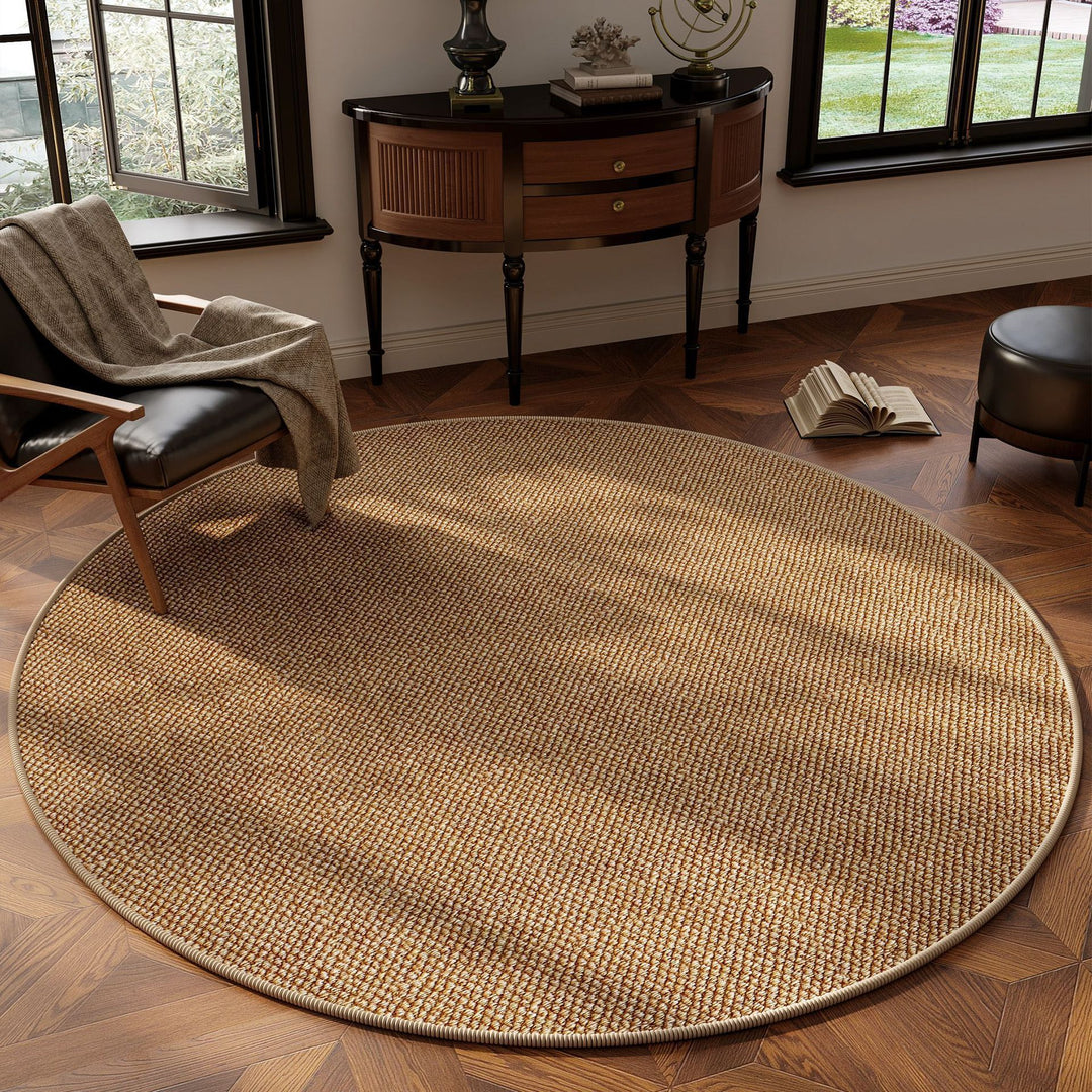 Natural Fiber Round Area Rug