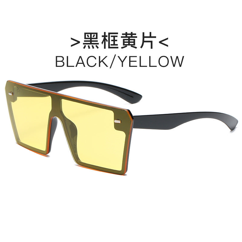 Women's futuristic sunglasses with oversized rectangular frame Stornfield