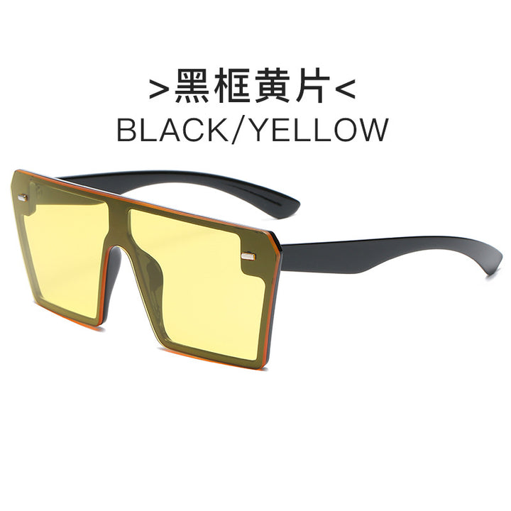 Women's futuristic sunglasses with oversized rectangular frame Stornfield