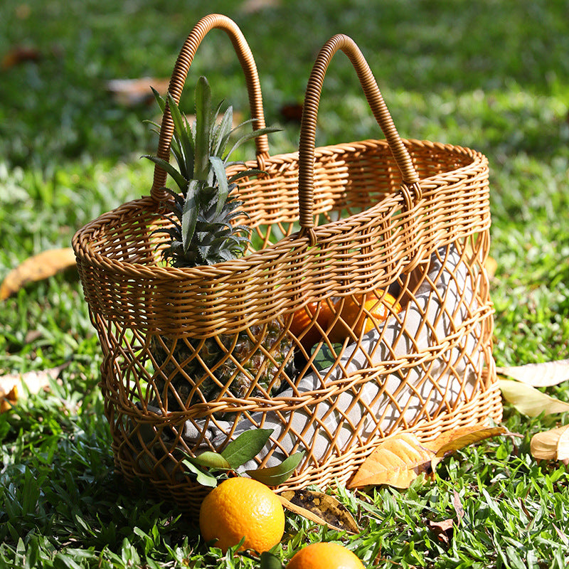 Handcrafted Woven Market Tote Stornfield