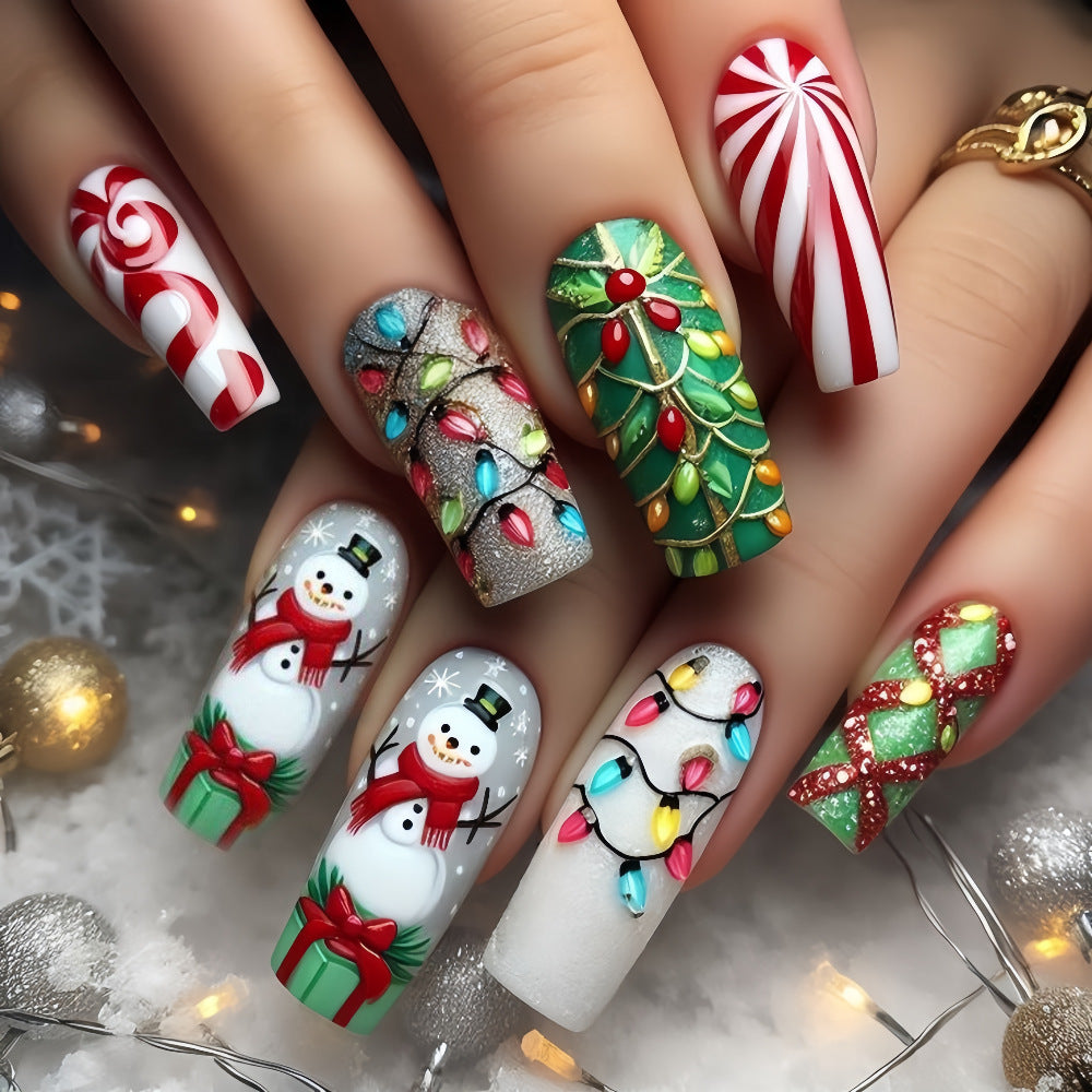 Creative Christmas Art Nails Set Stornfield