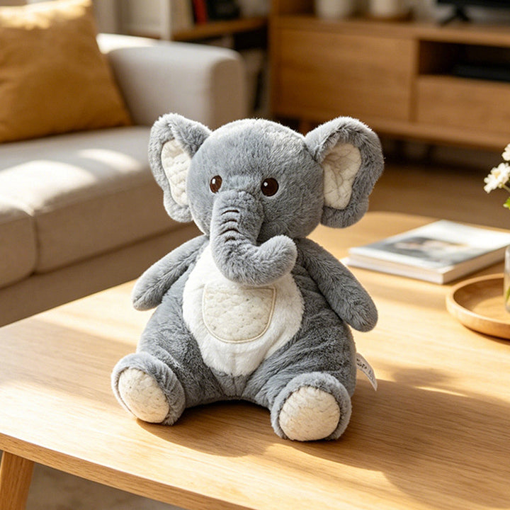 Plush Sit-Ready Puppy Nursery Companion with Quilted Front Pocket and Bean-Fill Base Stornfield