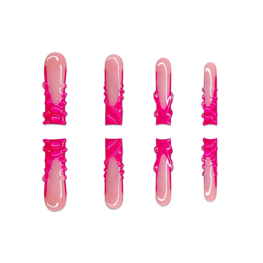 Stylish Long Length Press-On Nails Stornfield